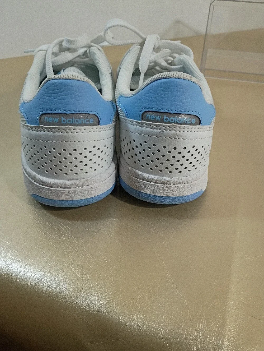 NEW BALANCE Mens SZ 10 D 440 WHITE BABY BLUE SKATE SHOE SNEAKER NM440ZMD